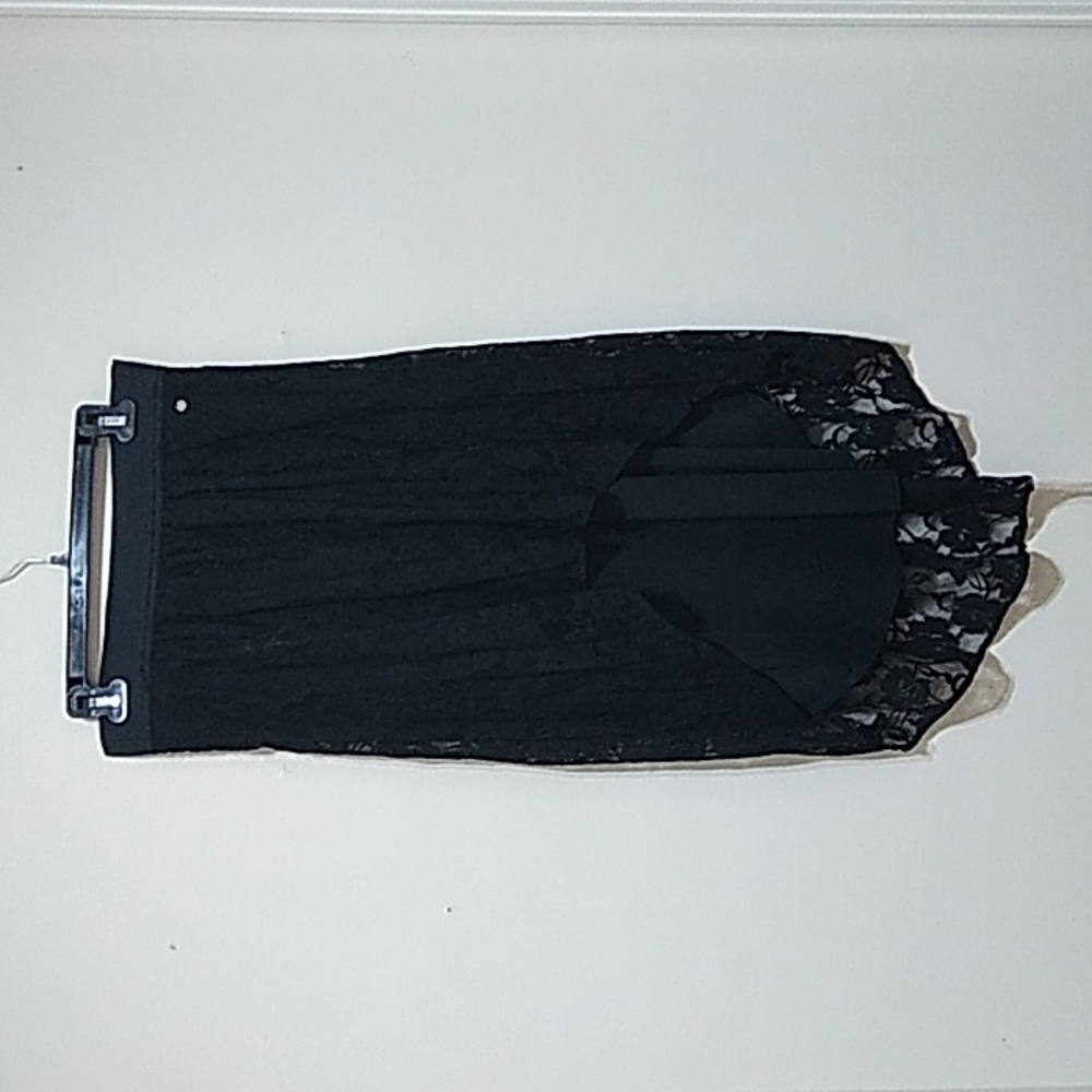 Guess Black Lace Hi Lo Skirt
